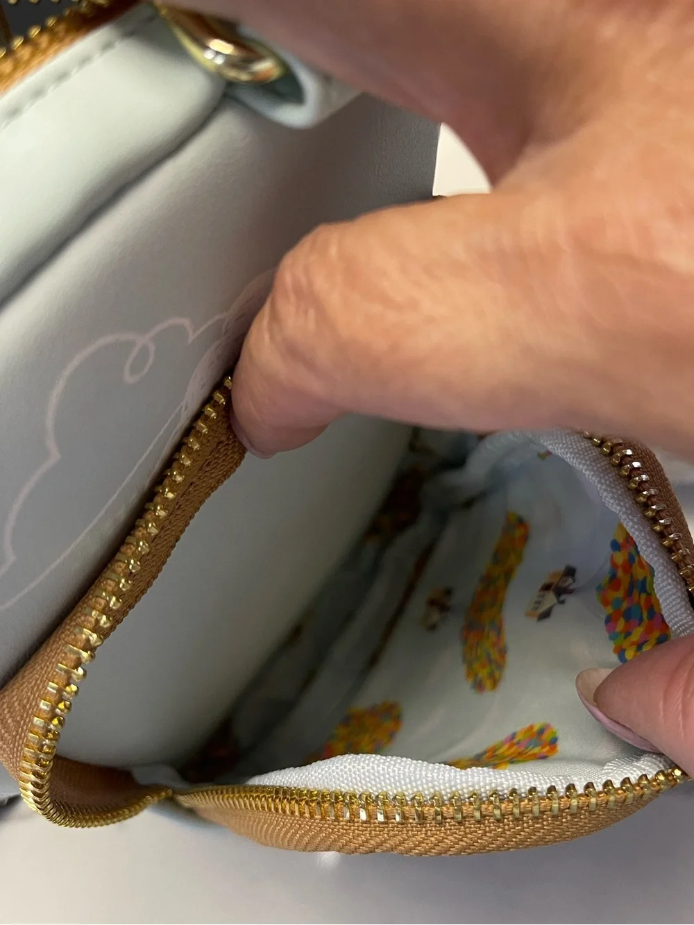 Loungefly Disney Pixar Up Russell Heart Balloons Crossbody Bag with Coin Purse